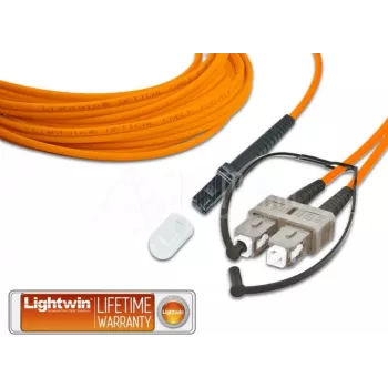Lightwin aukštos kokybės dvipusis LWL komutacinis kabelis, MM OM2, MTRJ - SC LWL komutacinis kabelis (LDP-50 MTRJ-SC 3.0)