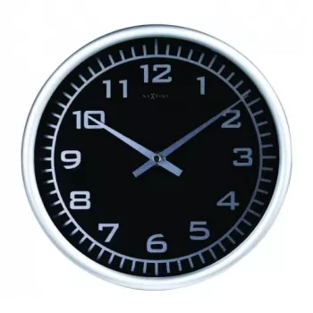 NeXtime klok 2953 Juoday, Ø 25 cm, sieninis, juodas