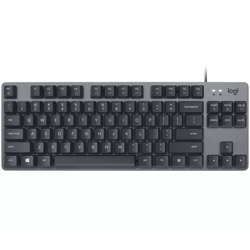 Logitech klaviatūra K835 TKL MECHANICAL TTC Red [DE] grafitas TTC Red, linijinis mechanizmas, greitai reaguojanti