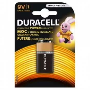 Duracell 9V baterija, vieno vieneto pakuotė 9VDUR BT0009