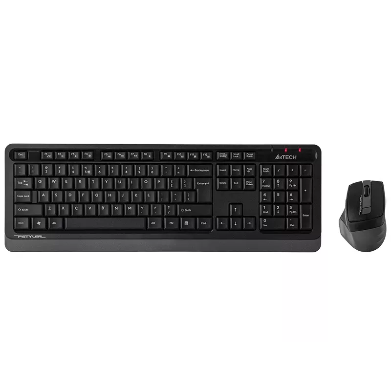 Belaidė pelė A4Tech FStyler 47478 2.4G Nano Pilka ergonomiško dizaino