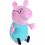 Minkštas pliušinis žaislas SIMBA Peppa Pig Papa Pig, 37 cm, pliušinė figūrėlė glaustymuisi ir žaidimui