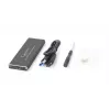 Gembird EE2280-U3C-01 išorinio disko dėklas SSD dėklas Juodas M.2