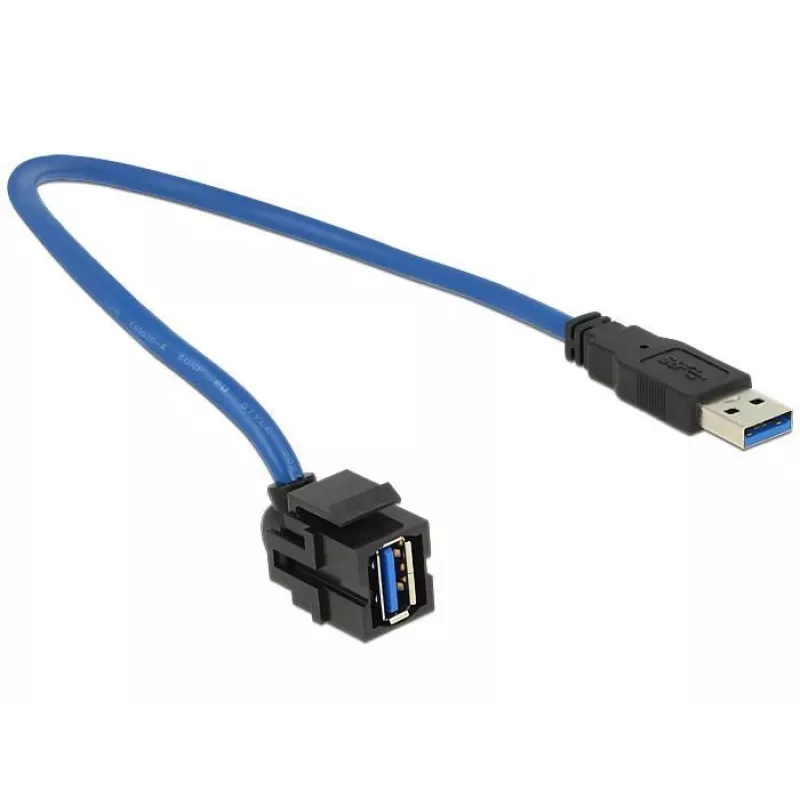 USB laidas DeLOCK 86375 USB 3.2 Gen 1 0,5 m USB A mėlynas