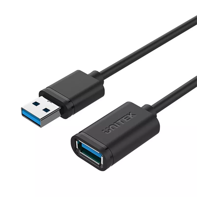 UNITEK Y-C458GBK USB laidas USB 3.2 Gen 1 (3.1 Gen 1) 1.5 m USB A Juodas