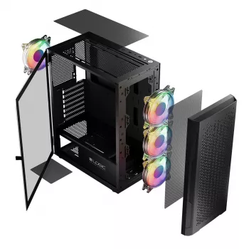 Logic ARAMIS ARGB MINIDI USB 3.0 korpusas, juodas
