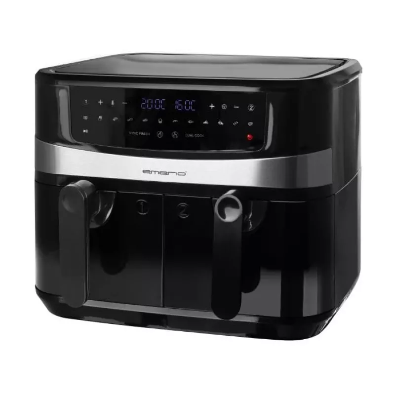 Karšto oro gruzdintuvė Emerio AF-126672.4 9 L Dviguba 2400 W Juoda