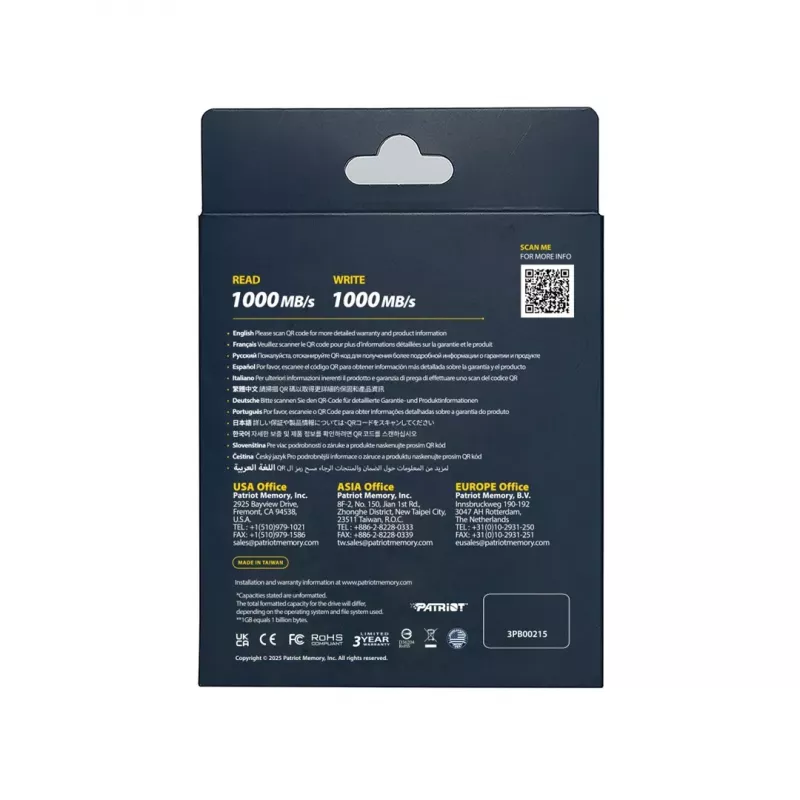 Patriot Memory Transporter Lite 512 GB USB Type-C 3.2 Gen 2 (3.1 Gen 2) (PTPL512GPECB) Juoda