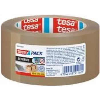 Pakavimo juosta Tesa 58645, 50 m ilgio x 50 mm pločio, vienpusė PVC sandarinimo juosta