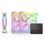 Ventiliatorius NZXT F120 RGB DUO 3 vienetų rinkinys 12 cm Baltas 500-1800 RPM