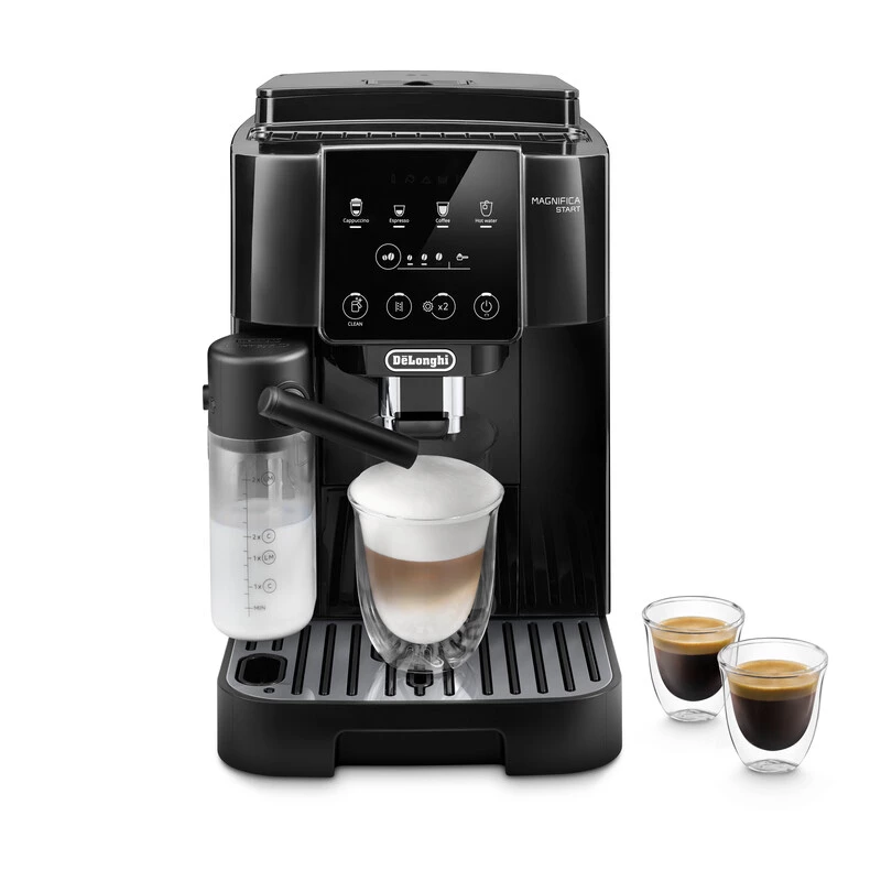 Kombinuotas kavos aparatas De’Longhi Magnifica ECAM220.60.B — 1,8 l vandens talpa, 250 g pupelių talpykla, keraminis malūnėlis, juodas