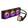 Skysčiu aušinimo rinkinys Cooler Master MasterLiquid 360L Core ARGB 12 cm Juoda