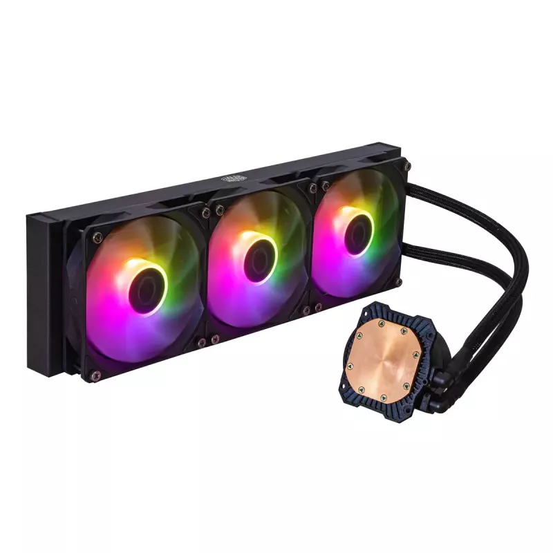 Skysčiu aušinimo rinkinys Cooler Master MasterLiquid 360L Core ARGB 12 cm Juoda