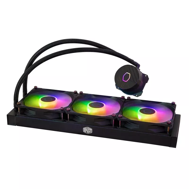 Skysčiu aušinimo rinkinys Cooler Master MasterLiquid 360L Core ARGB 12 cm Juoda
