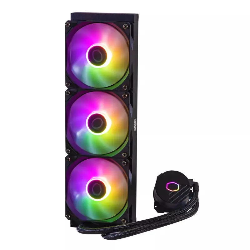 Skysčiu aušinimo rinkinys Cooler Master MasterLiquid 360L Core ARGB 12 cm Juoda