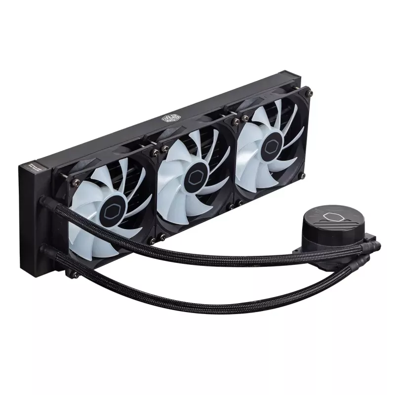 Skysčiu aušinimo rinkinys Cooler Master MasterLiquid 360L Core ARGB 12 cm Juoda