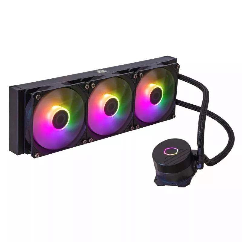 Skysčiu aušinimo rinkinys Cooler Master MasterLiquid 360L Core ARGB 12 cm Juoda
