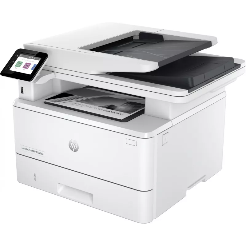 HP LaserJet Pro MFP 4102dw spausdintuvas, lazerinis, vienspalvis, 1200 x 1200 DPI, A4, tiesioginis spausdinimas, baltas