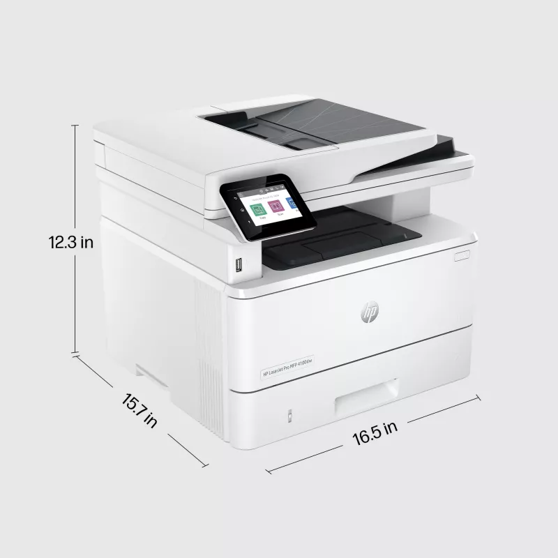 HP LaserJet Pro MFP 4102dw spausdintuvas, lazerinis, vienspalvis, 1200 x 1200 DPI, A4, tiesioginis spausdinimas, baltas