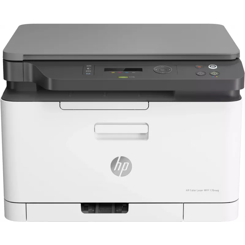 Daugiafunkcis lazerinis spausdintuvas HP Color Laser MFP 178nw — spalvotas spausdinimas, A4, 18 ppm (n/b), „Wi‑Fi“, Ethernet, dvipusis nuskaitymas