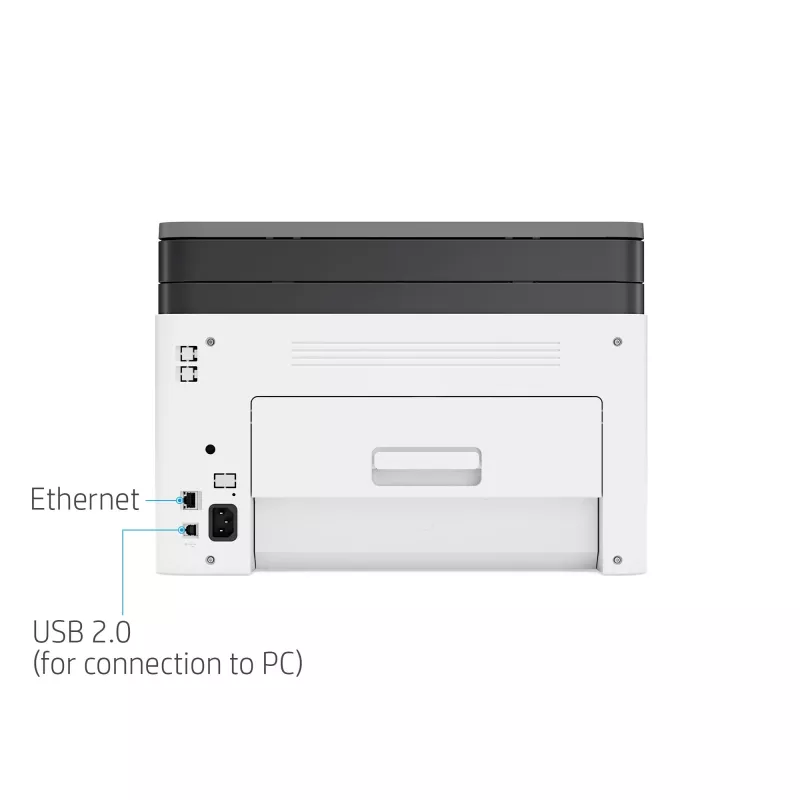Daugiafunkcis lazerinis spausdintuvas HP Color Laser MFP 178nw — spalvotas spausdinimas, A4, 18 ppm (n/b), „Wi‑Fi“, Ethernet, dvipusis nuskaitymas