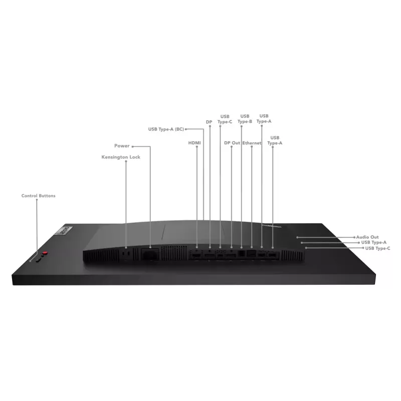 Kompiuterio monitorius Lenovo ThinkVision P27h-30, 68,6 cm (27 colių), 2560 x 1440, Quad HD, LCD, juodas