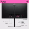 HP E24t G5 FHD Touch Monitor, 60,5 cm (23,8 colio), 1920 x 1080 pikselių, Full HD, LCD, 5 ms, juoda