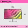 HP E24t G5 FHD Touch Monitor, 60,5 cm (23,8 colio), 1920 x 1080 pikselių, Full HD, LCD, 5 ms, juoda