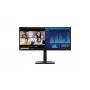 Lenovo ThinkVision P34w-20 kompiuterio monitorius 86,7 cm (34,1 colio) 3440 x 1440 pikselių „Wide Quad HD“ LED juodas