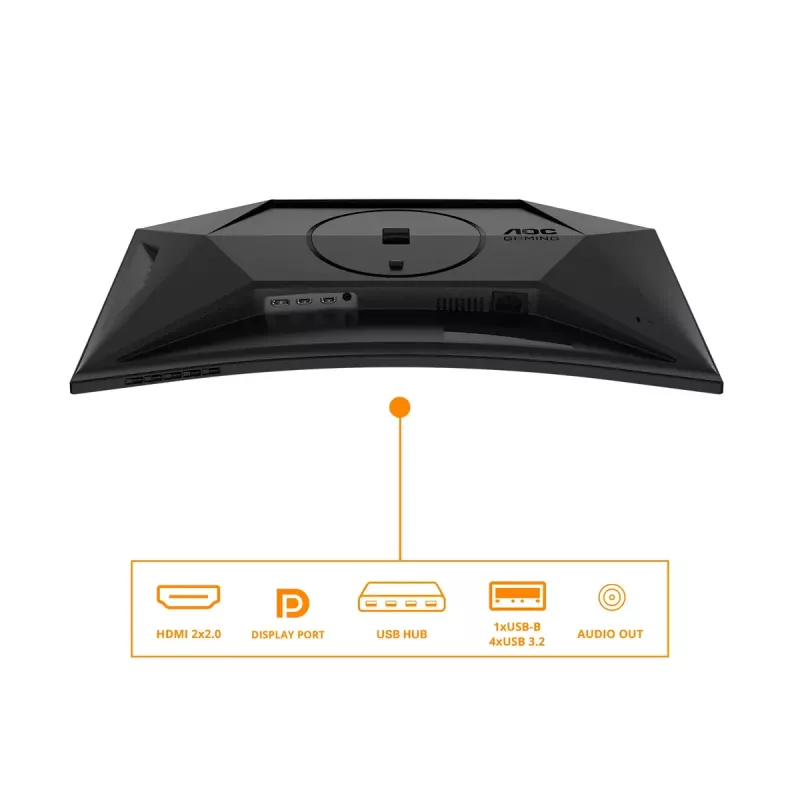 AOC G4 C27G4ZXU kompiuterio monitorius 68,6 cm (27 col.) 1920 x 1080 pikselių Full HD LED juodas