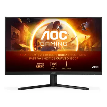 AOC G4 CQ32G4VE kompiuterio monitorius 80 cm (31,5 col.) 2560 x 1440 pikselių Quad HD LCD juodas, pilkas
