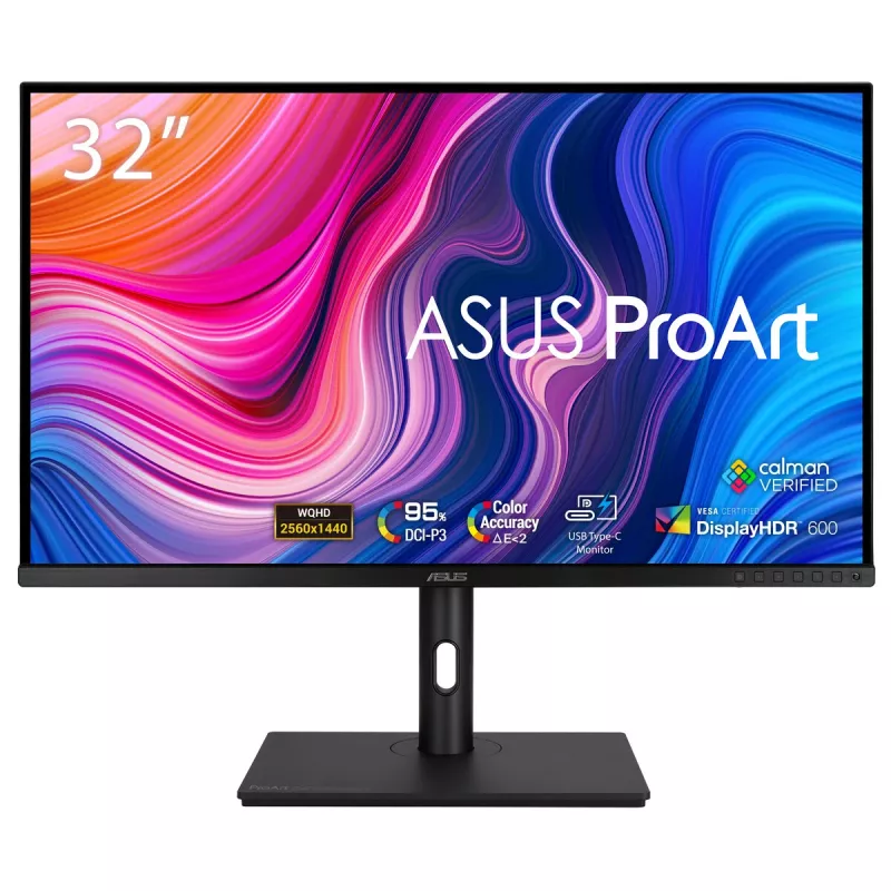 ASUS ProArt PA328CGV kompiuterio monitorius 81,3 cm (32 colių) 2560 x 1440 pikselių Wide Quad HD juodas