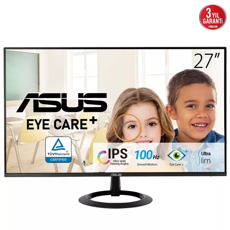 ASUS VZ27EHF kompiuterio monitorius 68,6 cm (27 colių) 1920 x 1080 pikselių Full HD LCD juodas
