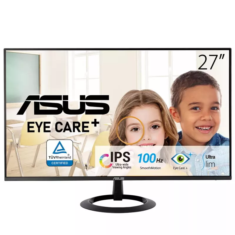 ASUS VZ27EHF kompiuterio monitorius 68,6 cm (27 colių) 1920 x 1080 pikselių Full HD LCD juodas