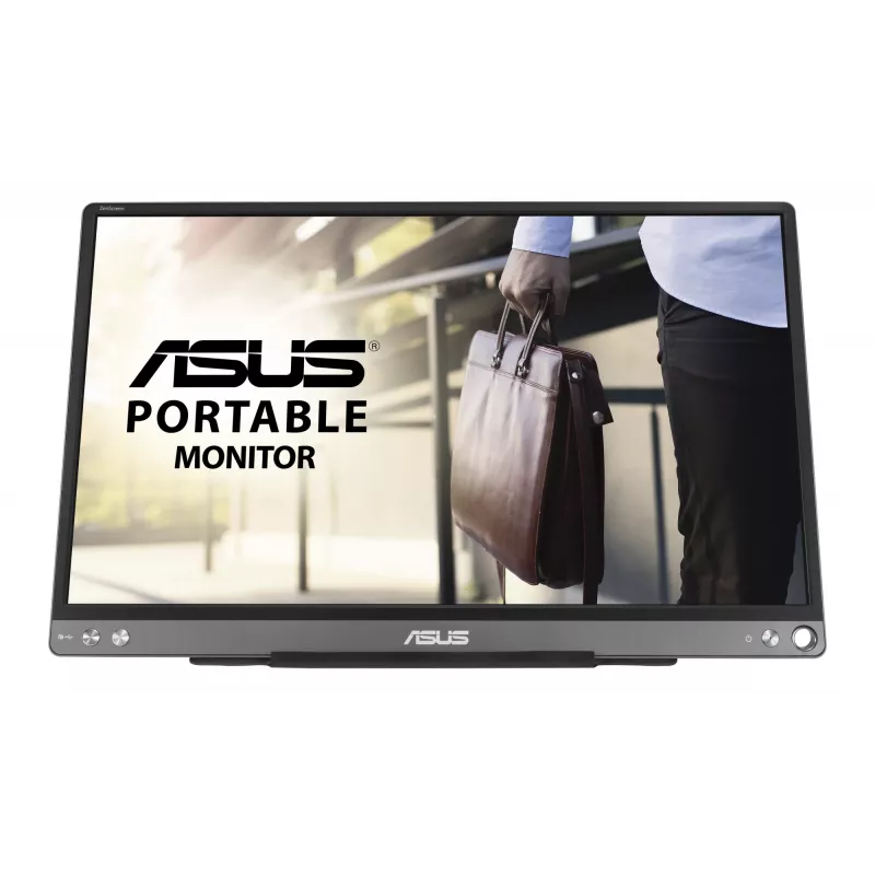 ASUS ZenScreen MB16ACE kompiuterio monitorius 39,6 cm (15,6 col.) 1920 x 1080 pikselių Full HD LED pilkas