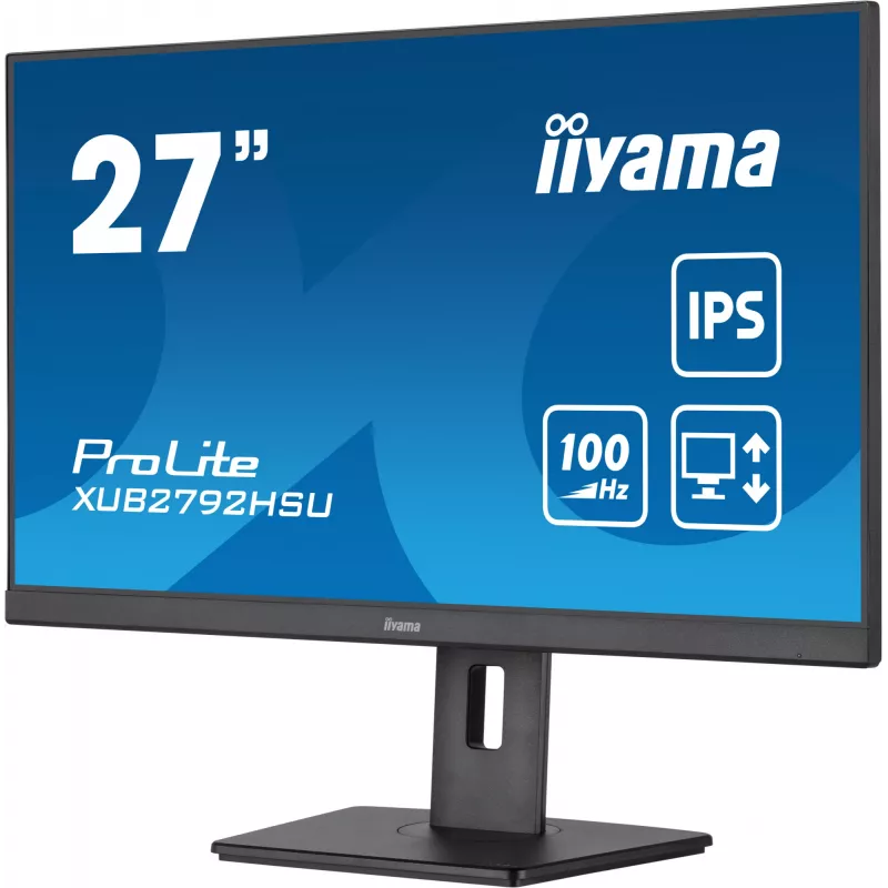 IIYAMA XUB2792HSU-B6 kompiuterio monitorius 68,6 cm (27 colių) 1920 x 1080 pikselių Full HD LED juodas