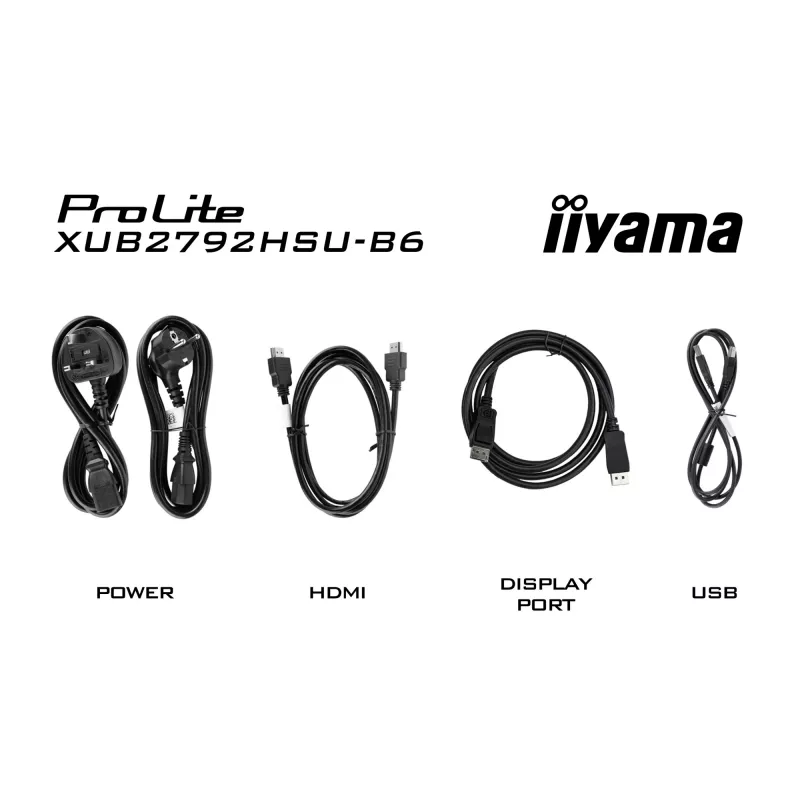IIYAMA XUB2792HSU-B6 kompiuterio monitorius 68,6 cm (27 colių) 1920 x 1080 pikselių Full HD LED juodas