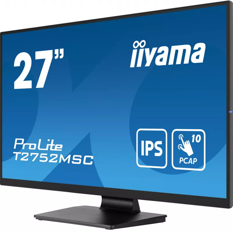 iiyama ProLite T2752MSC-B1 kompiuterio monitorius 68,6 cm (27 colių) 1920 x 1080 pikselių Full HD LED jutiklinis ekranas Juoda
