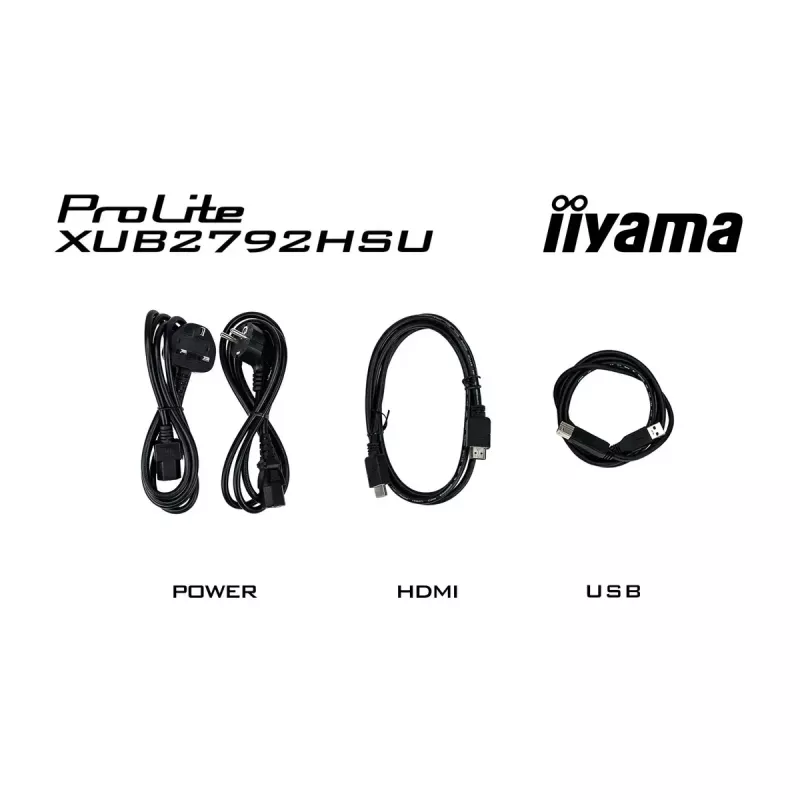 iiyama ProLite XUB2792HSU-W6 kompiuterio monitorius 68,6 cm (27 colių) 1920 x 1080 pikselių Full HD LED Baltas