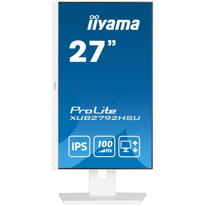 iiyama ProLite XUB2792HSU-W6 kompiuterio monitorius 68,6 cm (27 colių) 1920 x 1080 pikselių Full HD LED Baltas