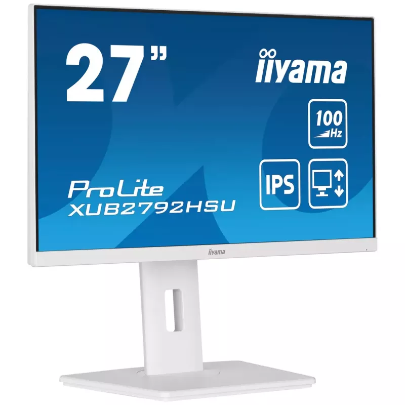 iiyama ProLite XUB2792HSU-W6 kompiuterio monitorius 68,6 cm (27 colių) 1920 x 1080 pikselių Full HD LED Baltas