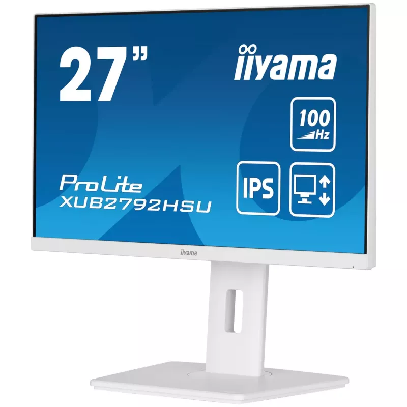 iiyama ProLite XUB2792HSU-W6 kompiuterio monitorius 68,6 cm (27 colių) 1920 x 1080 pikselių Full HD LED Baltas