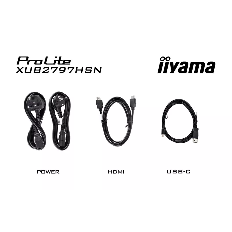 iiyama ProLite XUB2797HSN-B2 kompiuterio monitorius 68,6 cm (27 colių) 1920 x 1080 pikselių Full HD LED juodas