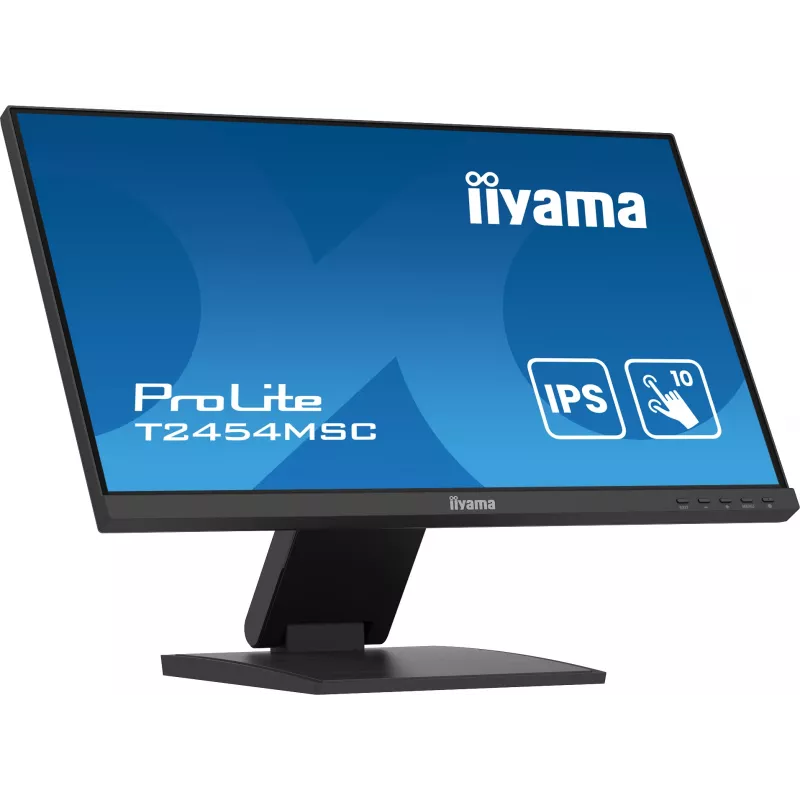 iiyama ProLite T2454MSC-B2AG kompiuterio monitorius 60,5 cm (23,8 colio) 1920 x 1080 pikselių Full HD LED liečiamasis ekranas Multi-user Juoda