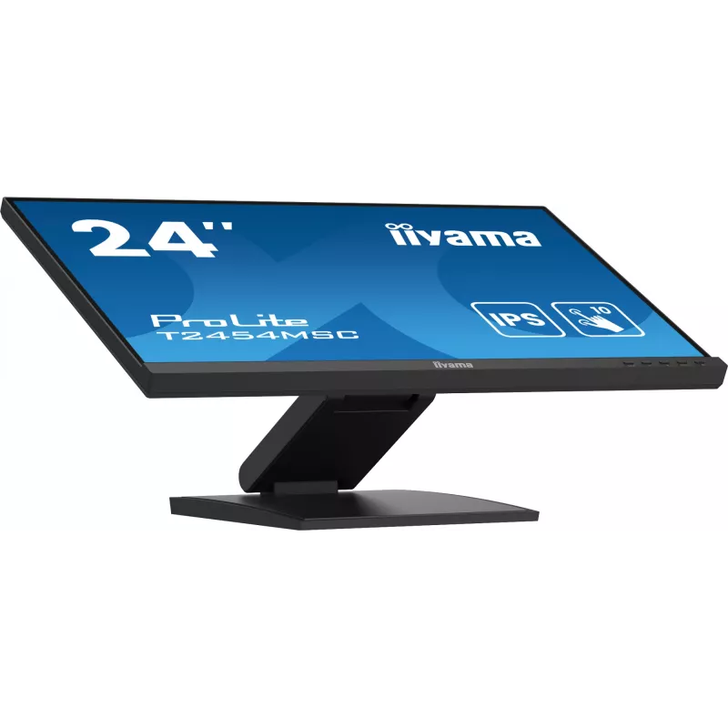 iiyama ProLite T2454MSC-B2AG kompiuterio monitorius 60,5 cm (23,8 colio) 1920 x 1080 pikselių Full HD LED liečiamasis ekranas Multi-user Juoda