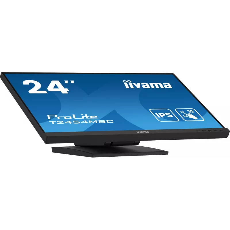 iiyama ProLite T2454MSC-B2AG kompiuterio monitorius 60,5 cm (23,8 colio) 1920 x 1080 pikselių Full HD LED liečiamasis ekranas Multi-user Juoda