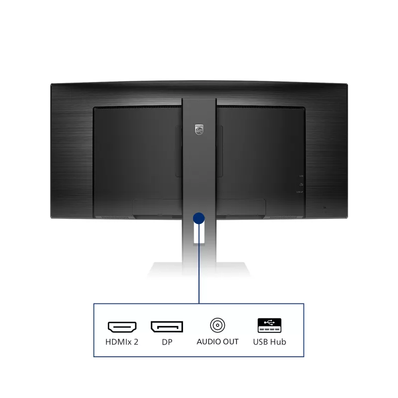 Philips B Line 345B1C/00 kompiuterio monitorius 86,4 cm (34 colių) 3440 x 1440 pikselių Quad HD LCD juodas