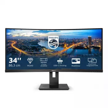 Philips B Line 346B1C/00 kompiuterio monitorius 86,4 cm (34 colių) 3440 x 1440 pikselių Quad HD LCD juodas