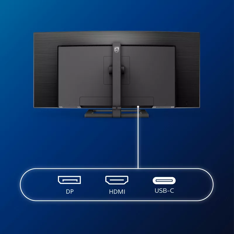 Philips E Line 346E2CUAE/00 kompiuterio monitorius 86,4 cm (34 col.) 3440 x 1440 pikselių „Wide Quad HD+“ LCD juodas