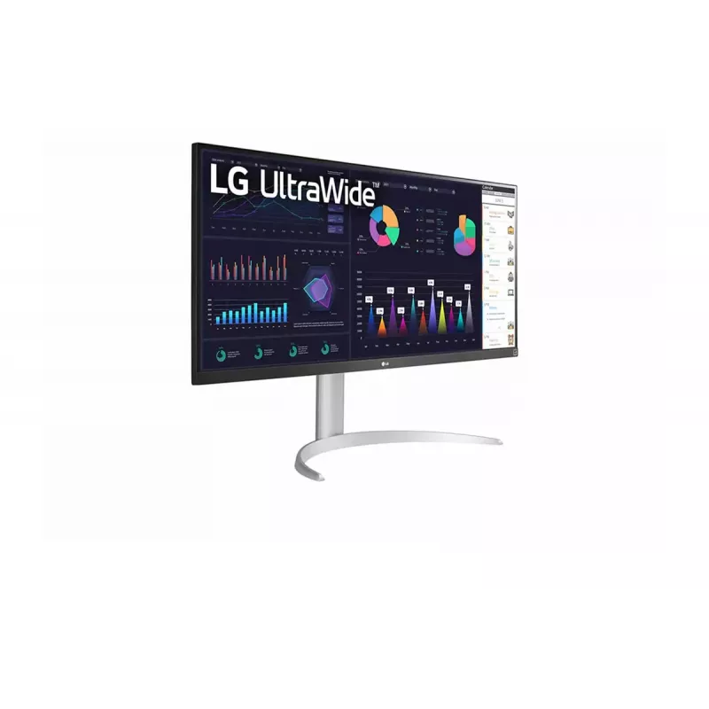 LG 34WQ650-W kompiuterio monitorius 86,4 cm (34 colių) 2560 x 1080 pikselių WFHD LCD sidabrinis, baltas